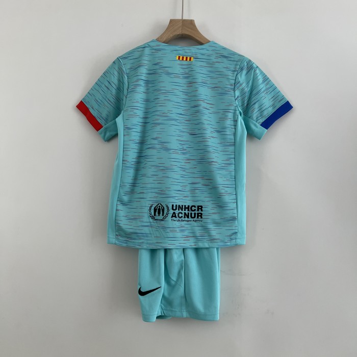 Barcelona Third Kids Jersey 23/24
