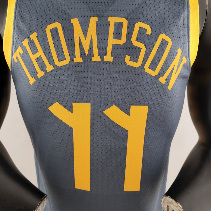 Klay Thompson Golden State Warriors Grey Swingman Jersey 2018