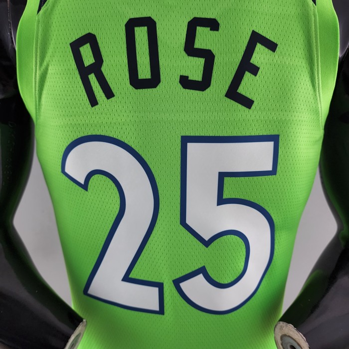 Derrick Rose Minnesota Timberwolves Swingman Jersey Green