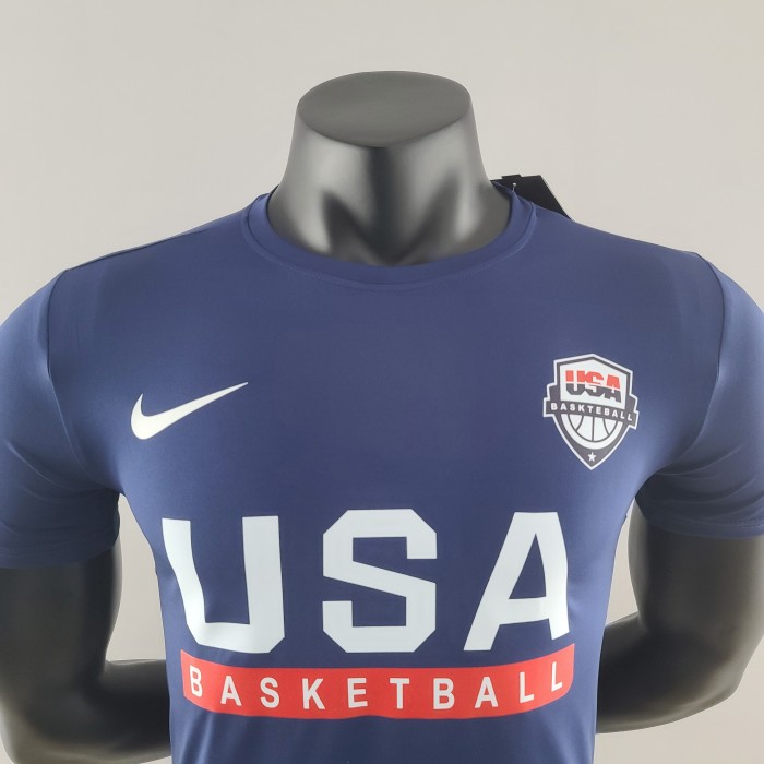 USA Basketball Team Casual T-shirt Royal Blue