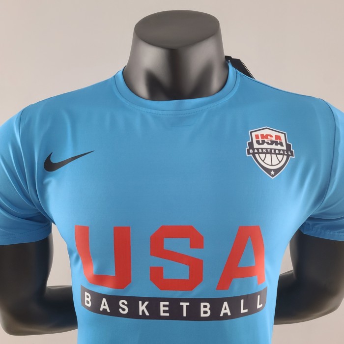USA Basketball Team Casual T-shirt Blue