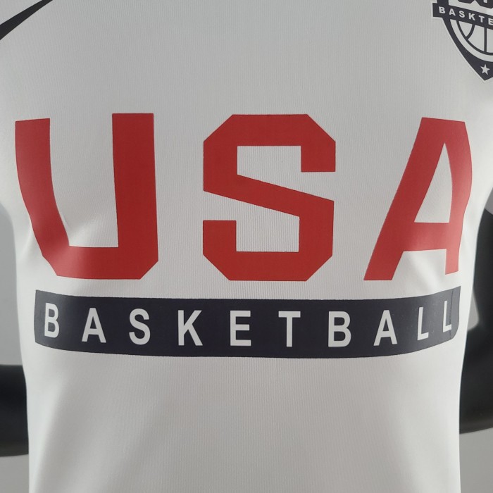 USA Basketball Team Casual T-shirt White