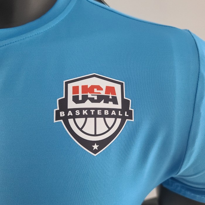 USA Basketball Team Casual T-shirt Blue