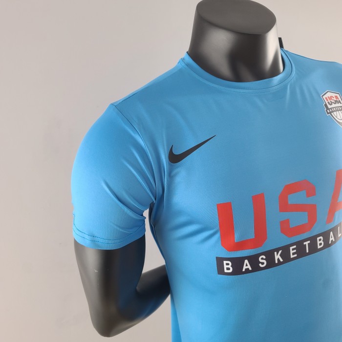 USA Basketball Team Casual T-shirt Blue