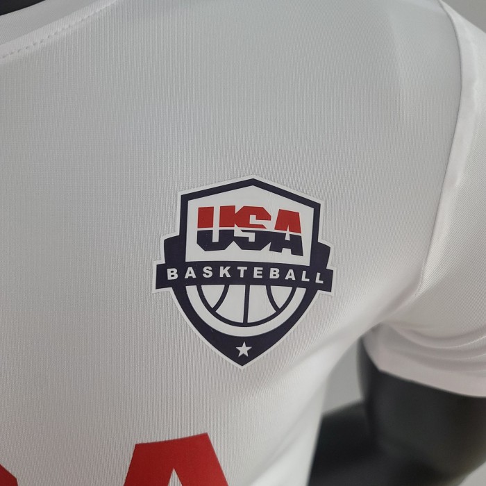 USA Basketball Team Casual T-shirt White