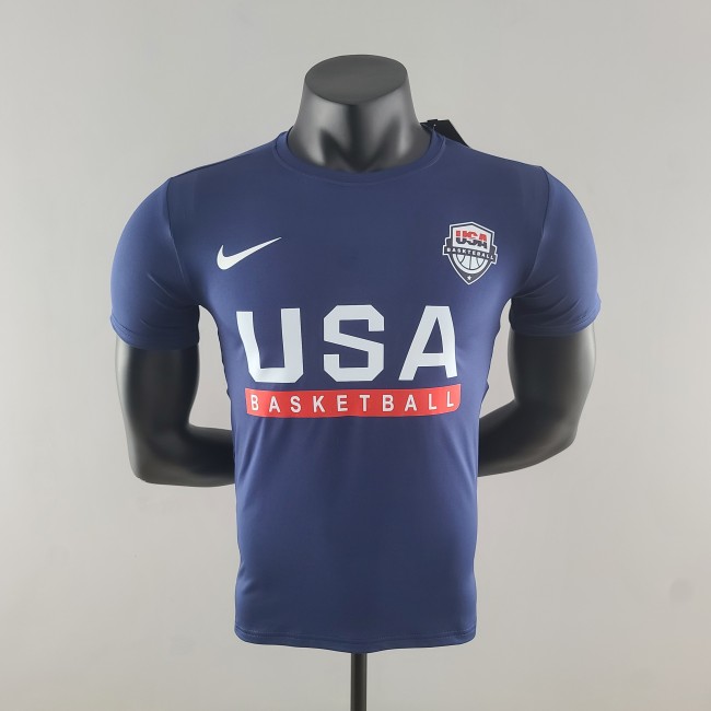 USA Basketball Team Casual T-shirt Royal Blue