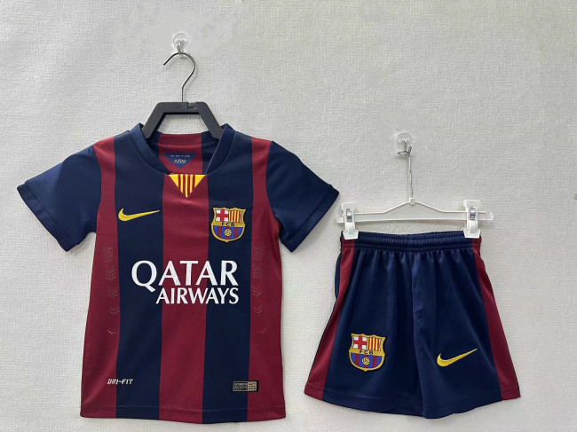Barcelona Home Retro Kids Suit 14/15