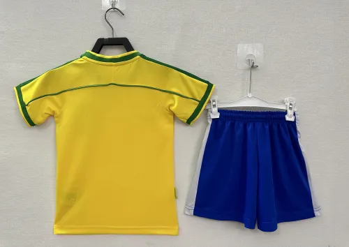 Brazil Home Retro Kids Suit 1998
