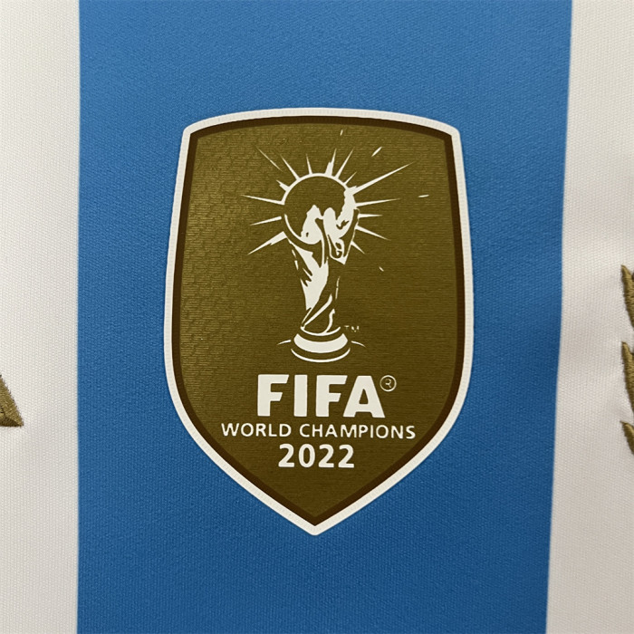 Argentina 2024 Copa America Home Man Jersey With FIFA World Cup badge