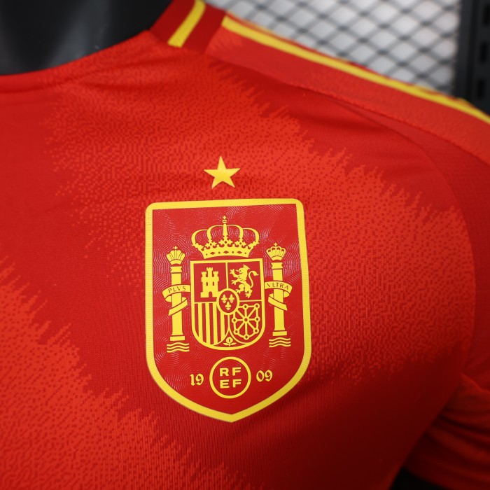 Spain Euro 2024 Home Player Version Man Jersey
