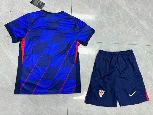 Croatia Euro 2024 Away Kids Suit