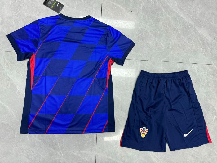 Croatia Euro 2024 Away Kids Suit