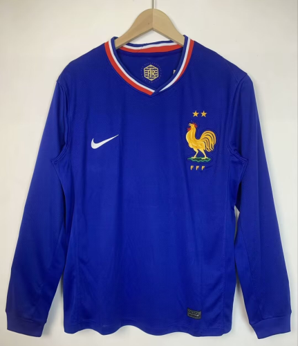 France Euro 2024 Home Man Long Sleeve Jersey