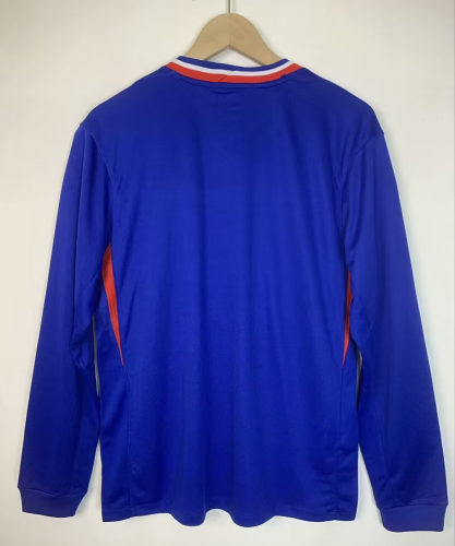 France Euro 2024 Home Man Long Sleeve Jersey