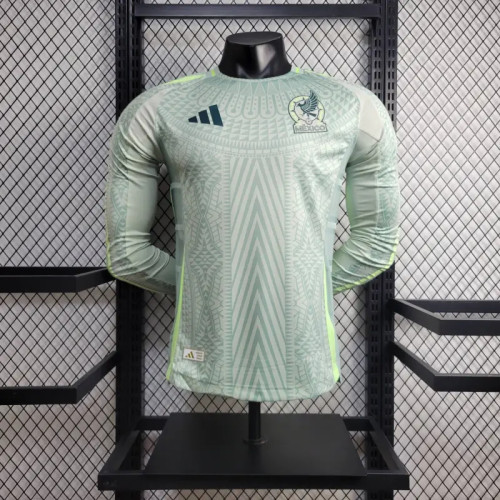 Mexico 2024 Copa America Away Player Version Long Sleeve Jersey