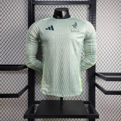 Mexico 2024 Copa America Away Player Version Long Sleeve Jersey