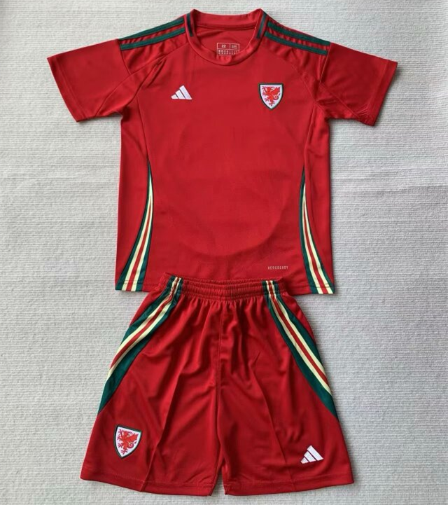 Wales Euro 2024 Home Kids Suit