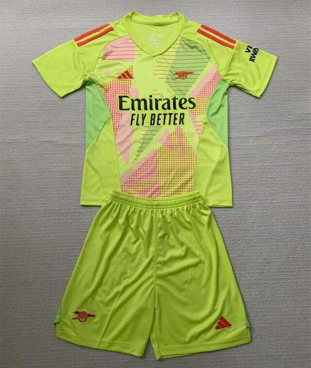Arsenal Green Goalkeeper Kids Suit 24/25