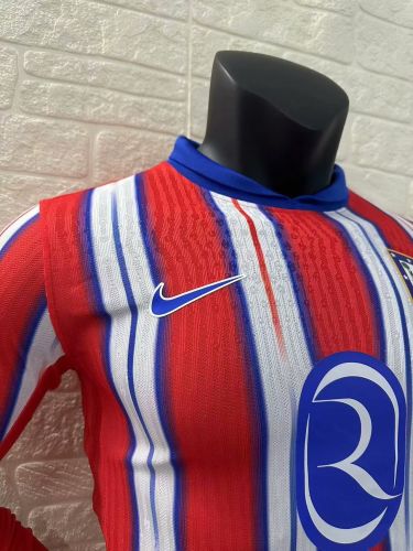 Atletico Madrid Home Player Long Sleeve Jersey 24/25