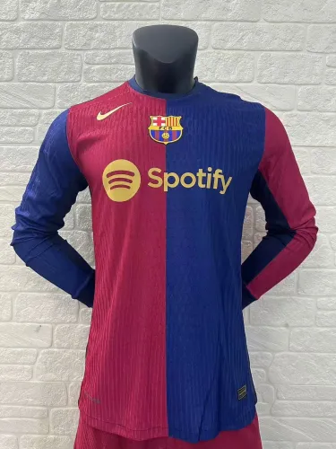 Barcelona Home Player Long Sleeve Jersey 24/25
