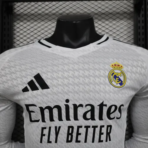 Real Madrid Home Player Long Sleeve Jersey 24/25