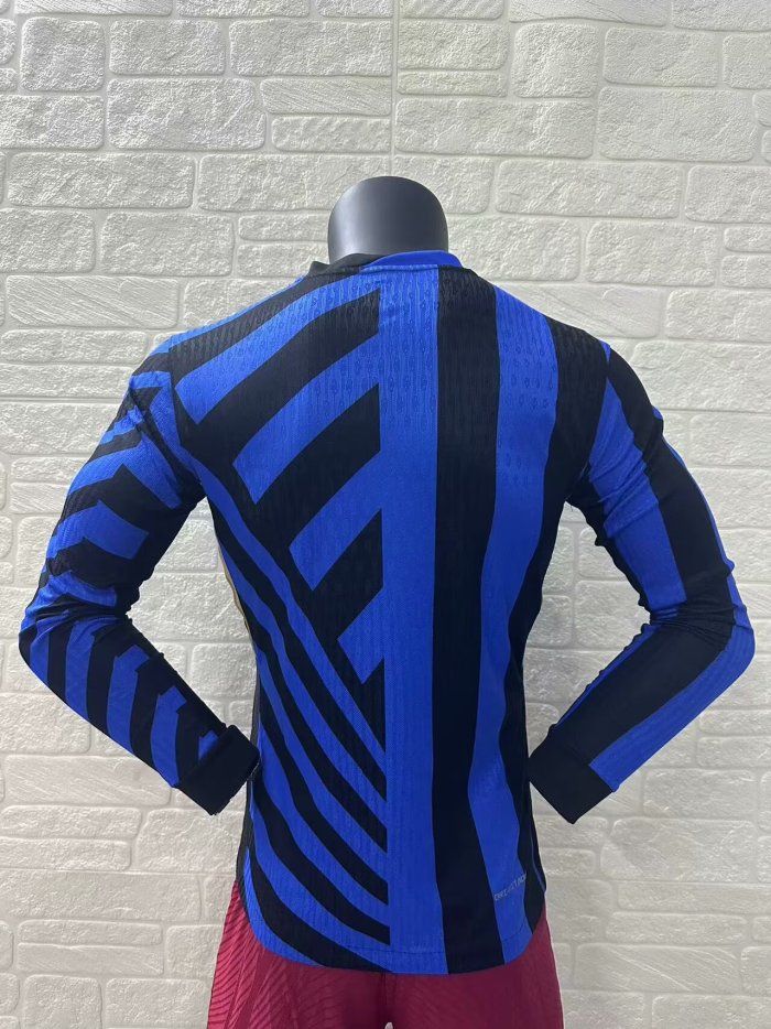 Inter Milan Home Player Long Sleeve Jersey 24/25