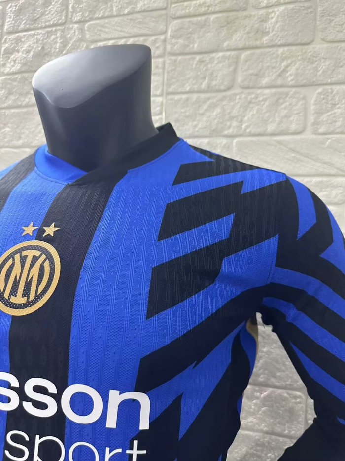 Inter Milan Home Player Long Sleeve Jersey 24/25