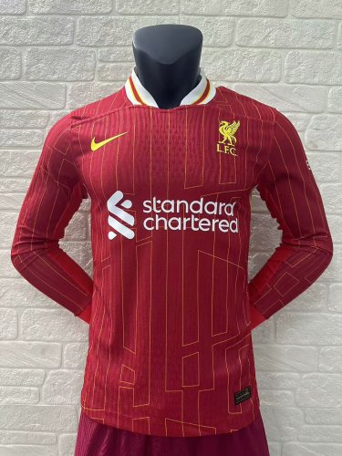 Liverpool Home Player Version Long Sleeve Jersey 24/25