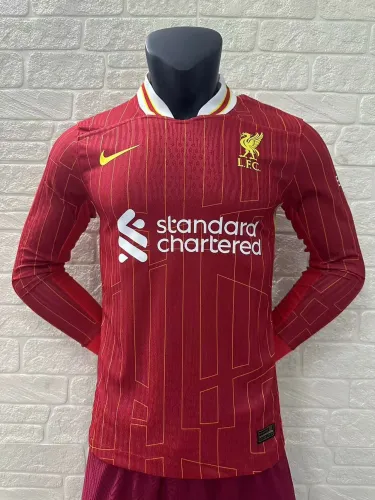 Liverpool Home Player Version Long Sleeve Jersey 24/25