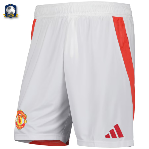 Manchester United Home Shorts 24/25 White