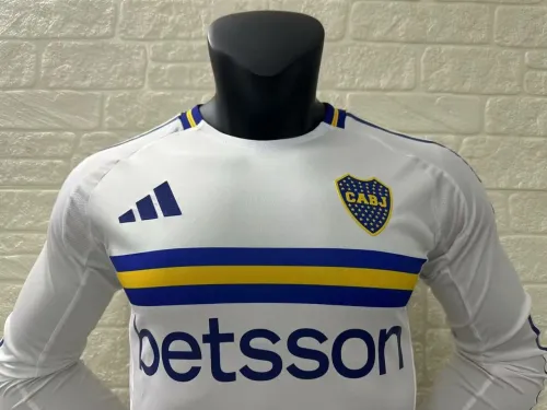 Boca Away Player Long Sleeve Jersey 24/25