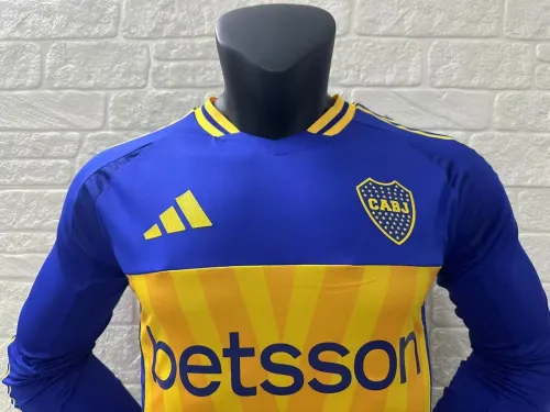 Boca Home Player Long Sleeve Jersey 24/25