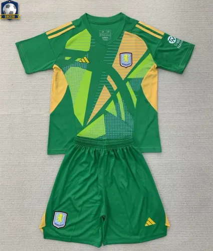 Aston Villa Goalkeeper Kids Suit 24/25 Green