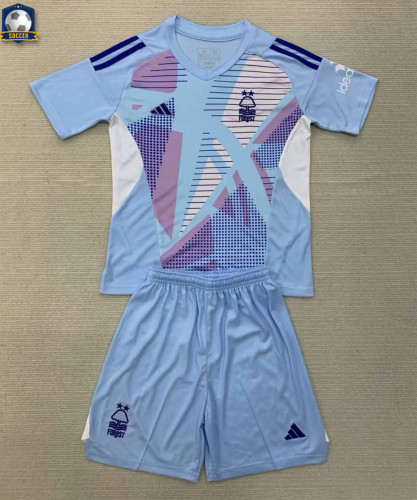Nottingham Forest Blue Goalkeeper Kids Suit 24/25