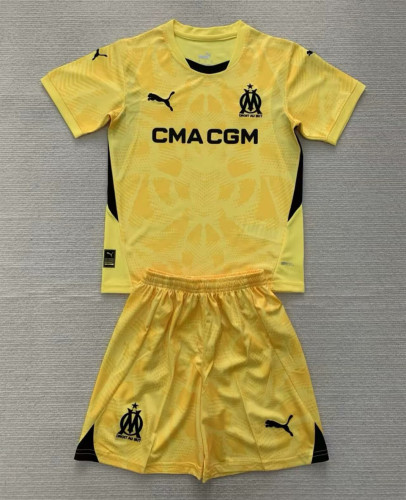 Marseille Goalkeeper Kids Suit 24/25 Yellow