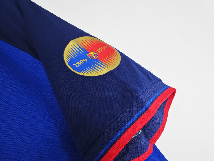 Barcelona Match Issue Champions League Home Retro jersey 1999/00