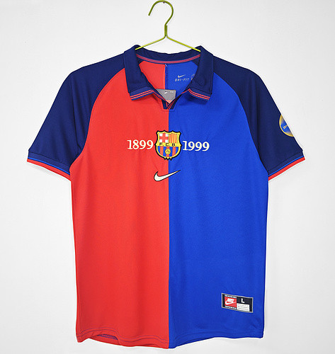 Barcelona Match Issue Champions League Home Retro jersey 1999/00