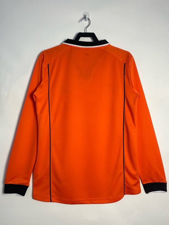 Netherlands Home Retro Long Sleeve Jersey 1998
