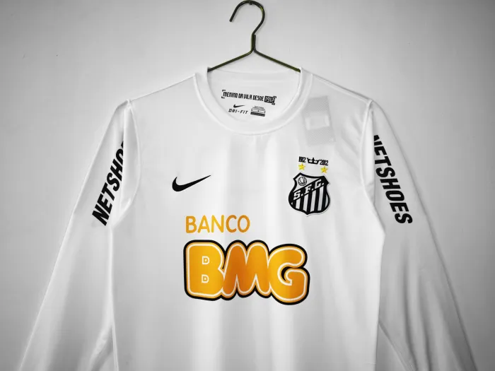 Santos Home Man Retro Long Sleeve Jersey 2012/13
