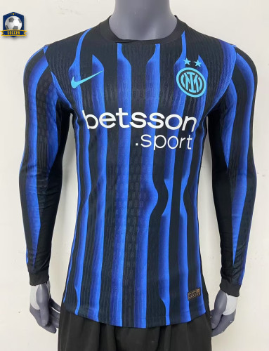 Inter Milan Home Player Long Sleeve Jersey 25/26