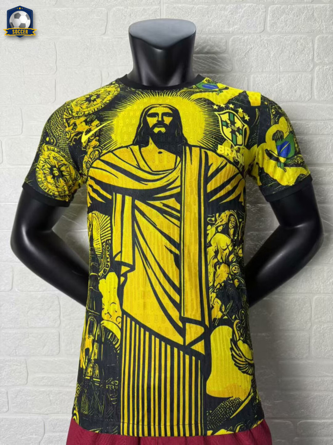 Brazil Yellow Special Edition Player Version Man Jersey