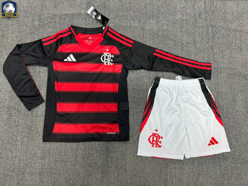 Flamengo Home Long Sleeve Kids Suit 25/26