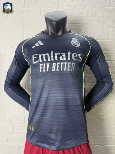 Real Madrid Away Long Sleeve Player Jersey 25/26