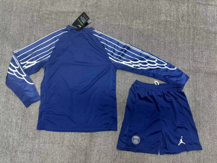 Paris Saint Germain Fourth Long Sleeve Kids Suit 24-25