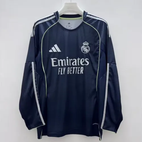 Real Madrid Home Man Long Sleeve Jersey 25/26