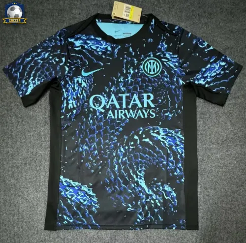 Inter Milan Blue Scale Pattern Man Jersey 25/26
