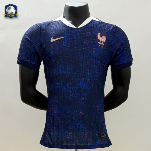 France Women's Team Euro 2025 Home Player Version Man Jersey