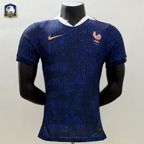 France Women's Team Euro 2025 Home Player Version Man Jersey