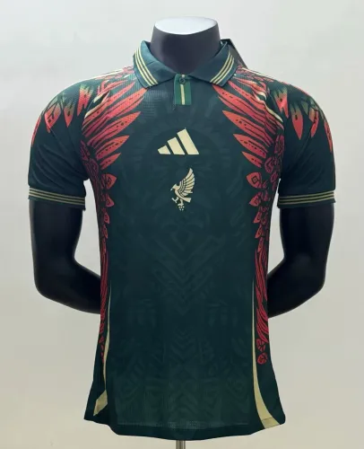 Mexico Gold Man Player Jersey 25/26 Red Green