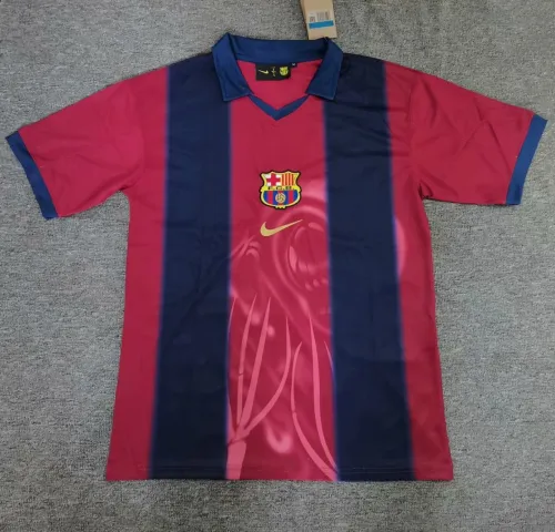 Barcelona x Travis Scott Home Retro Skeleton Jersey 2000/01